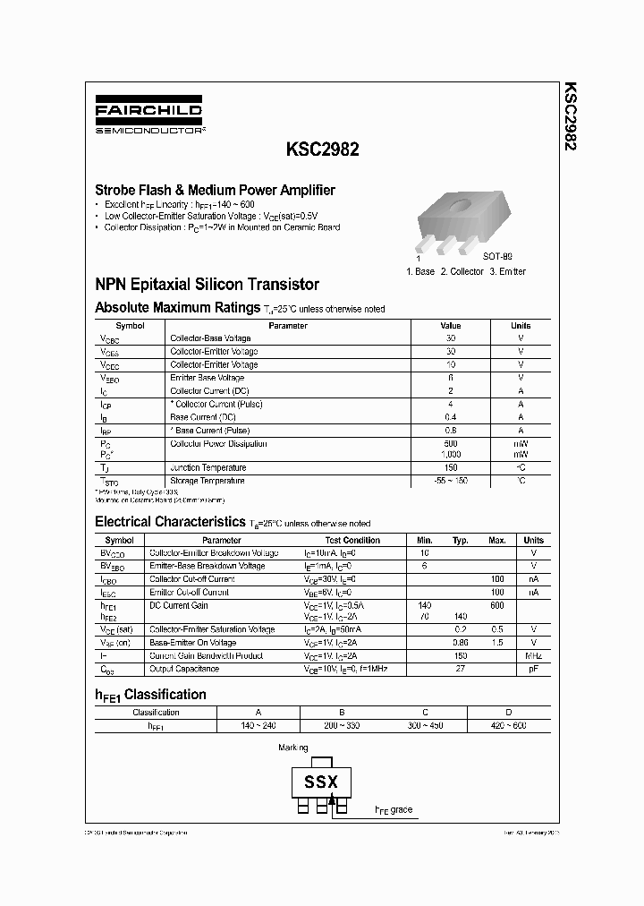 KSC2982_701063.PDF Datasheet