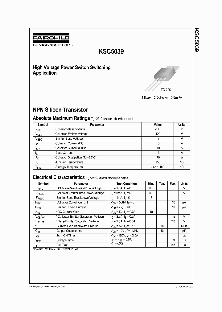 KSC5039_578222.PDF Datasheet