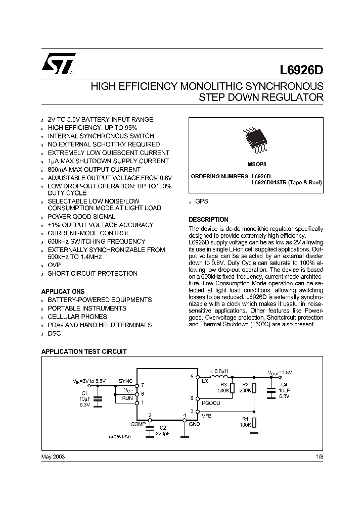 L6926_561698.PDF Datasheet