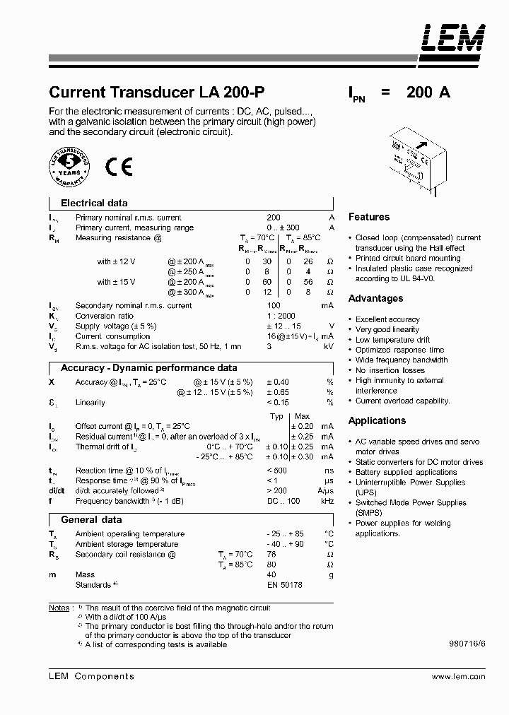 LA200-P_700958.PDF Datasheet