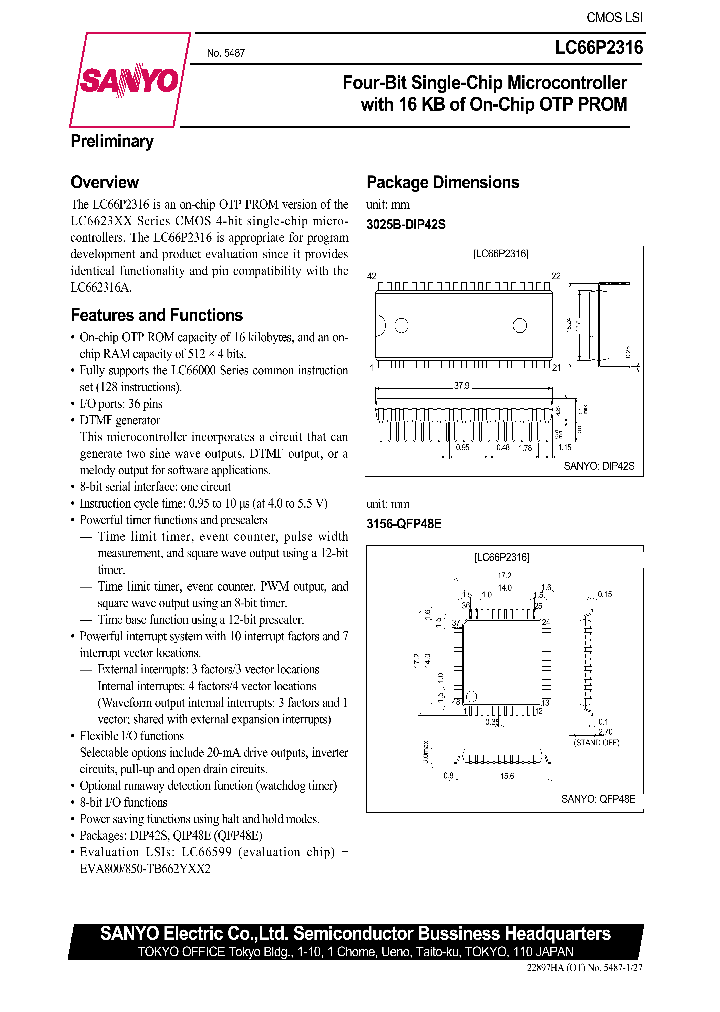LC66P2316_690431.PDF Datasheet