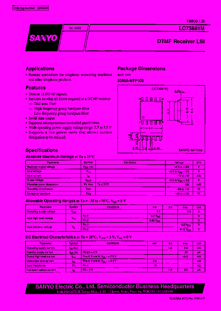 LC73881M_429498.PDF Datasheet