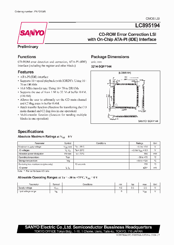 LC895194_82629.PDF Datasheet