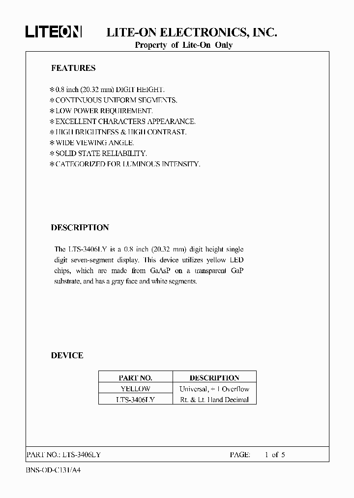 LTS-3406LY_584728.PDF Datasheet