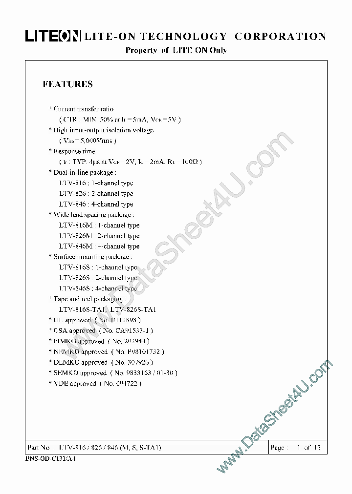LTV-816_719164.PDF Datasheet