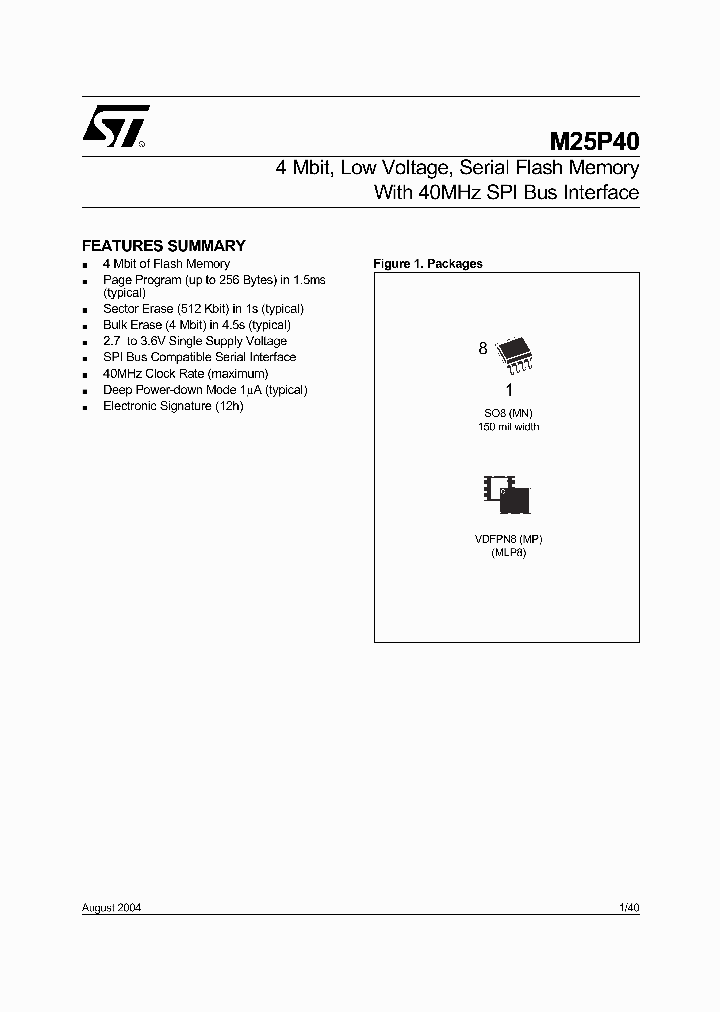 M25P40-VMN6_565443.PDF Datasheet