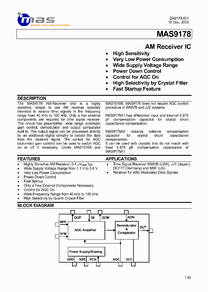 MAS9178_569608.PDF Datasheet
