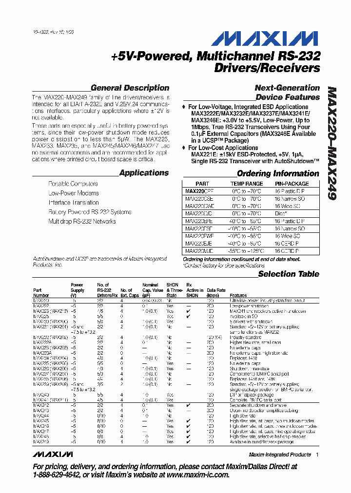 MAX232MLP_564979.PDF Datasheet