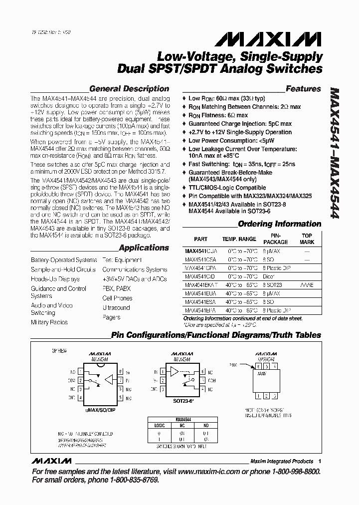 MAX4541_29895.PDF Datasheet