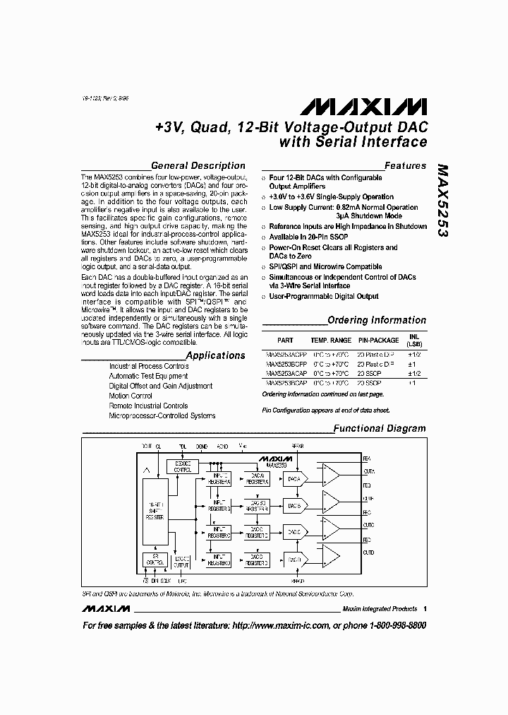 MAX5253_113804.PDF Datasheet