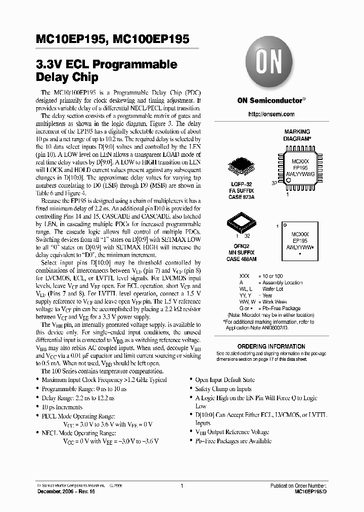 MC100EP195FAG_572637.PDF Datasheet