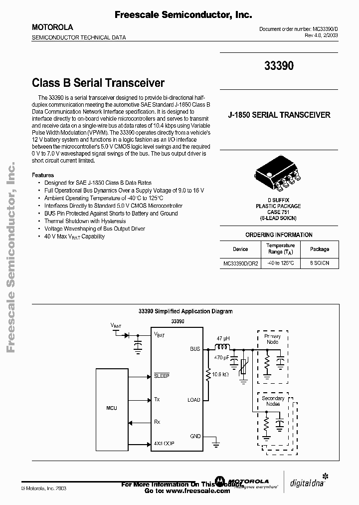 MC33390_764005.PDF Datasheet