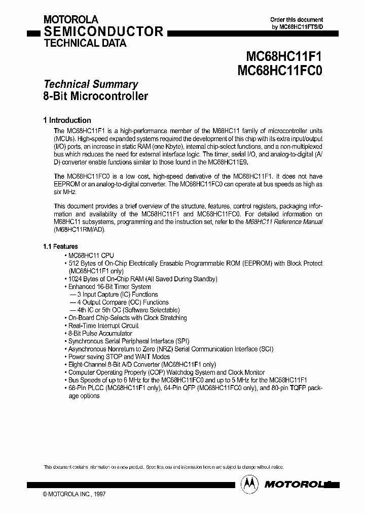 MC68HC11F1_31077.PDF Datasheet