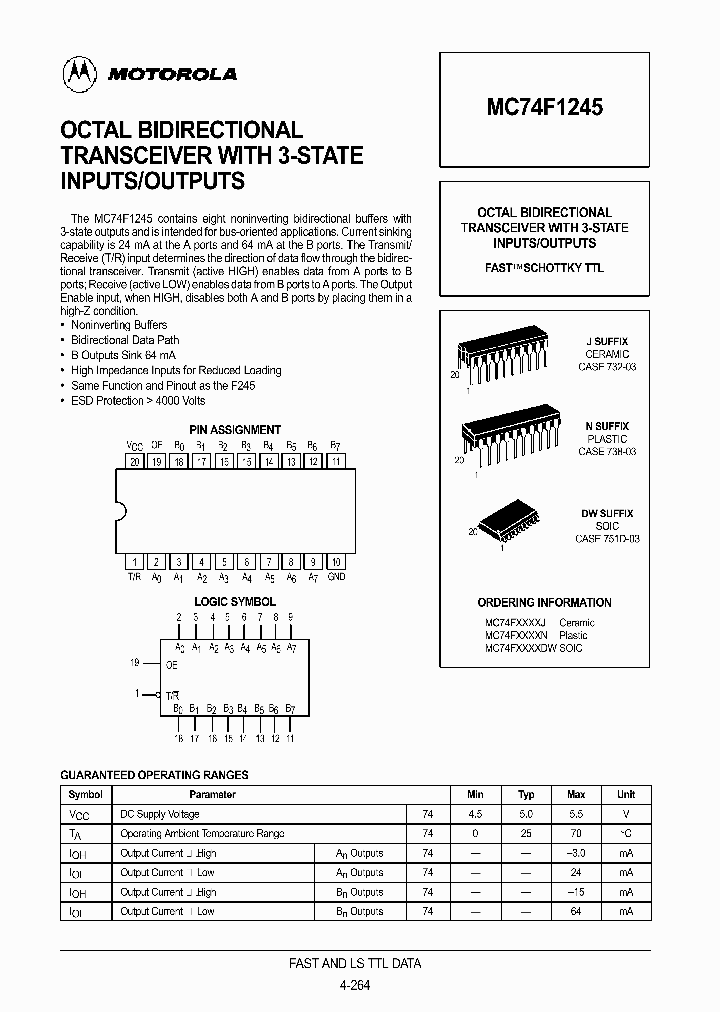 MC74F1245_312901.PDF Datasheet