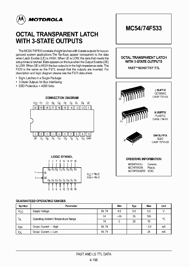 MC74F533DW_224286.PDF Datasheet