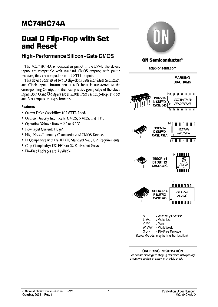 MC74HC74ADG_567199.PDF Datasheet