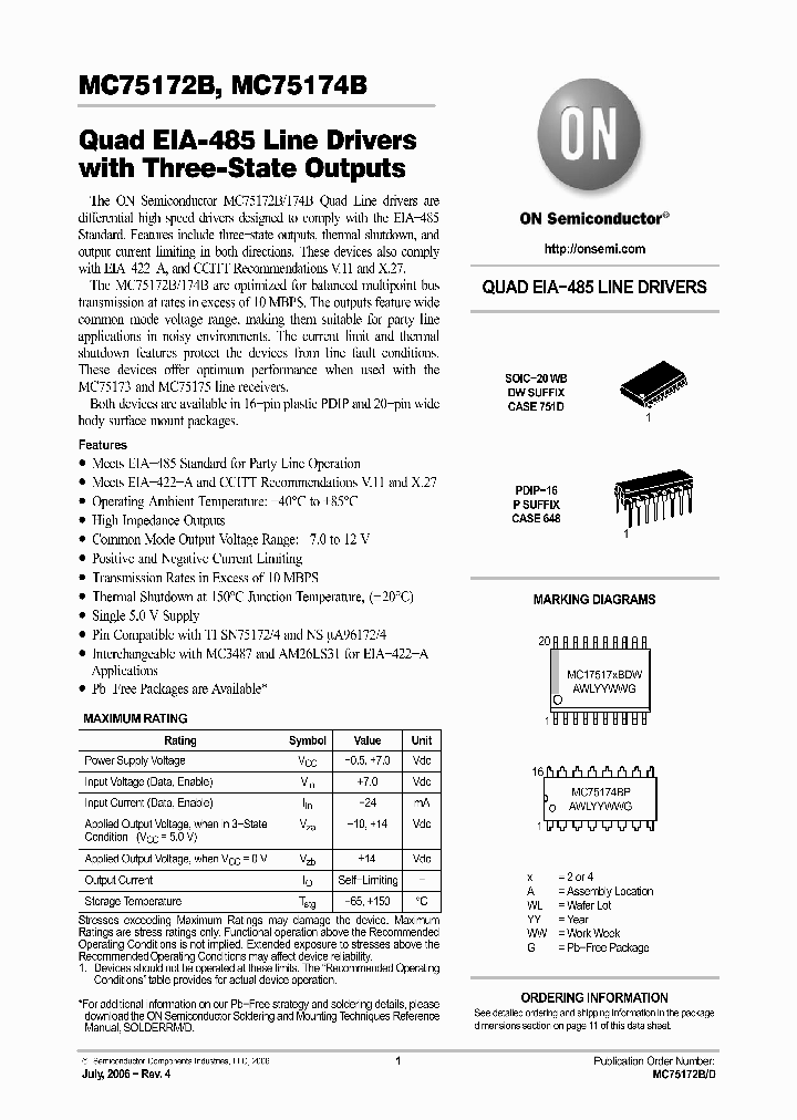MC75174BPG_562850.PDF Datasheet