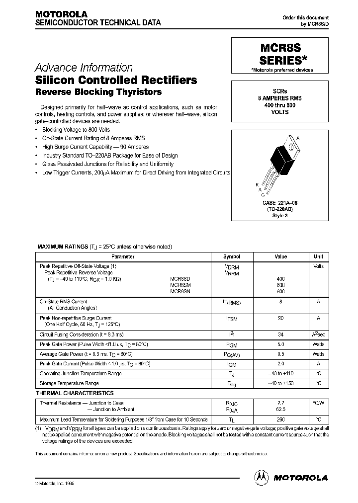 MCR8S_742484.PDF Datasheet