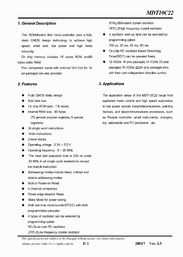MDT10P22_589600.PDF Datasheet