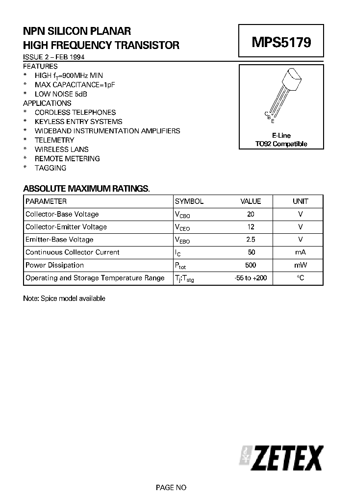 MPS5179_605708.PDF Datasheet