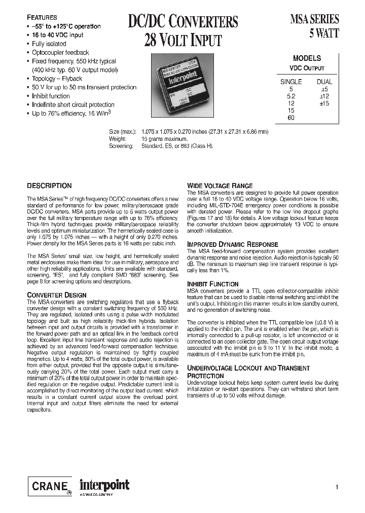 MSA2805S_630532.PDF Datasheet