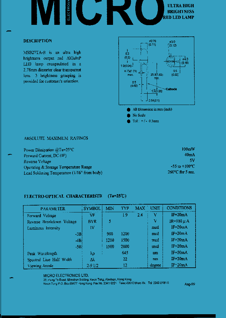 MSB27TA-B_580086.PDF Datasheet