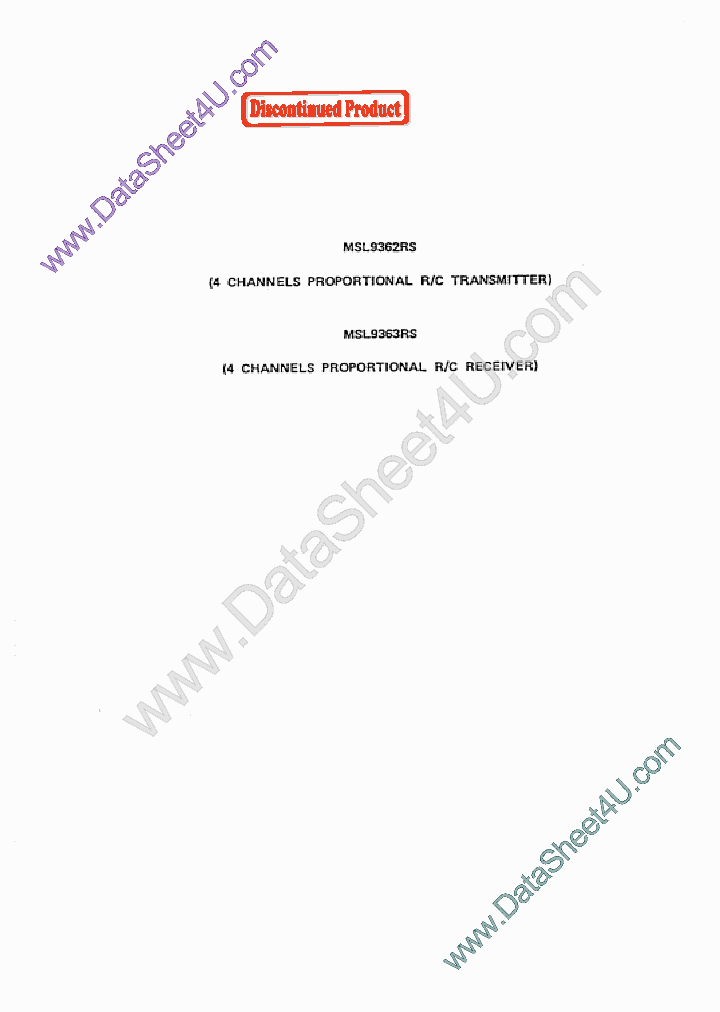 MSL9362RS_616481.PDF Datasheet