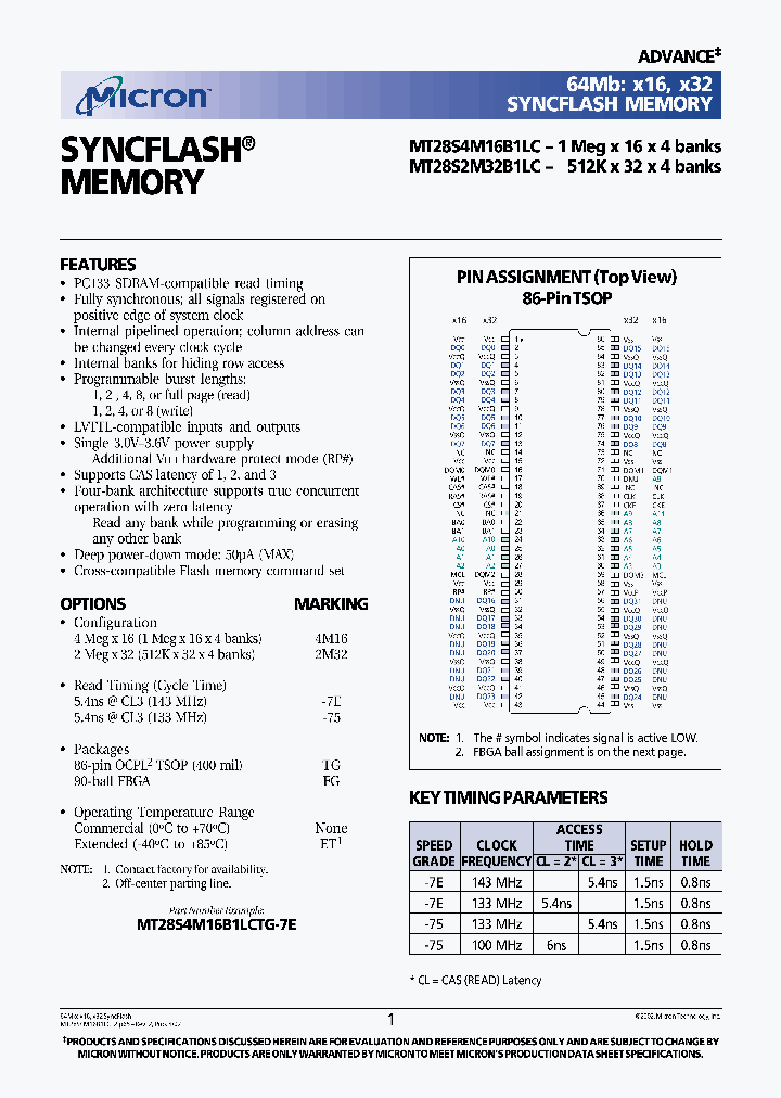MT28S4M16B1LC_463383.PDF Datasheet