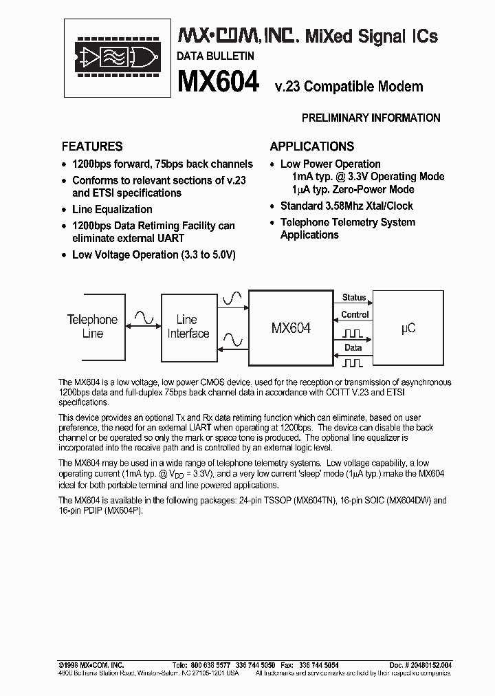 MX604_567040.PDF Datasheet