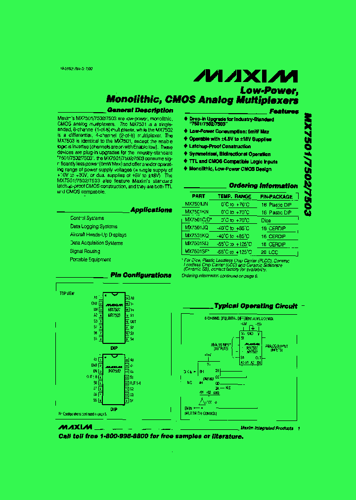MX7501_293281.PDF Datasheet