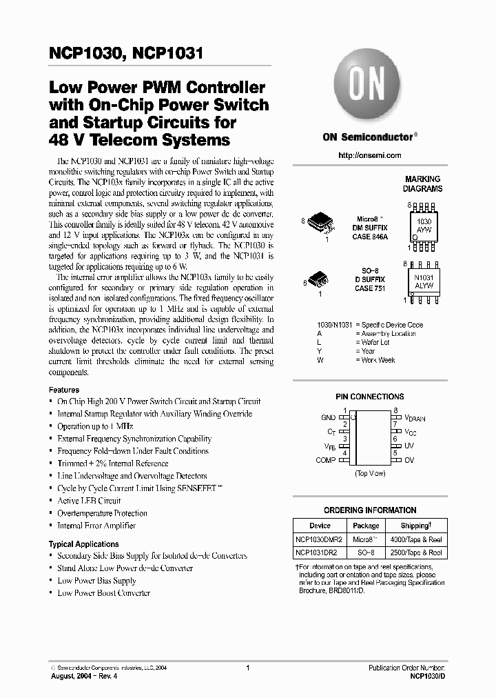 NCP1030_756936.PDF Datasheet