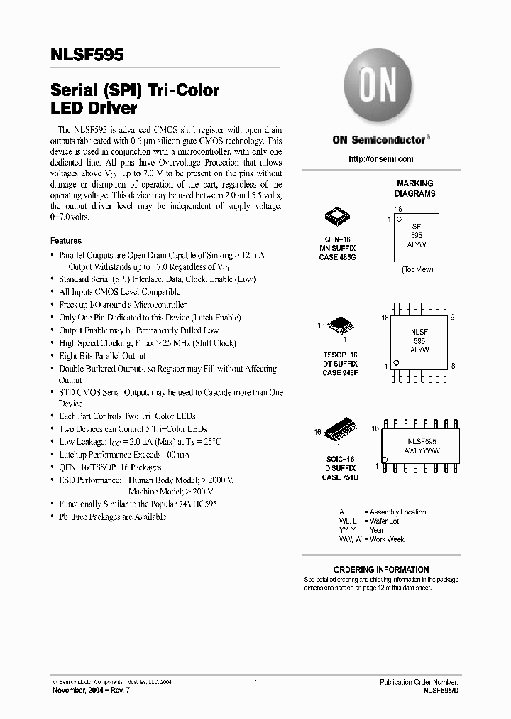 NLSF595_581474.PDF Datasheet