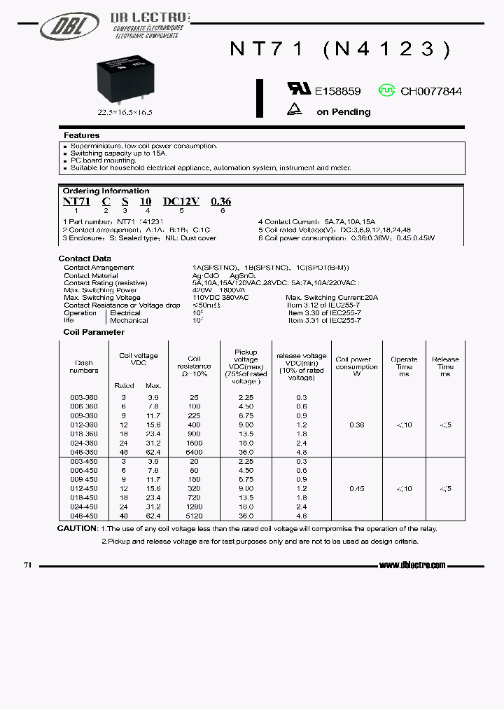 NT71_560289.PDF Datasheet