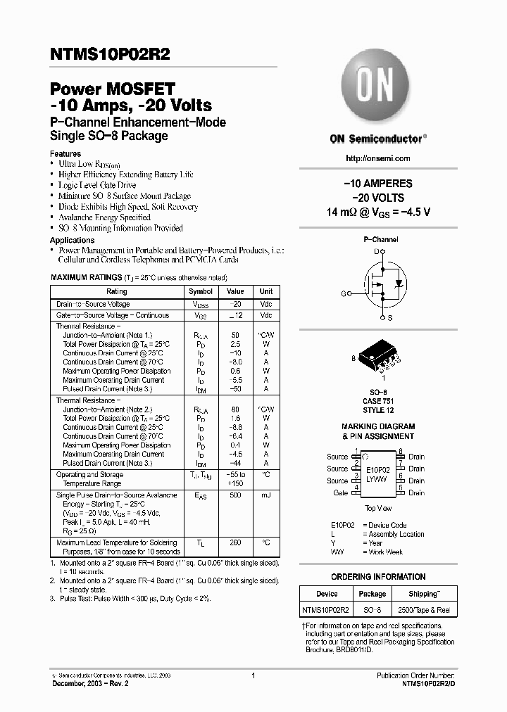 NTMS10P02R2_771671.PDF Datasheet