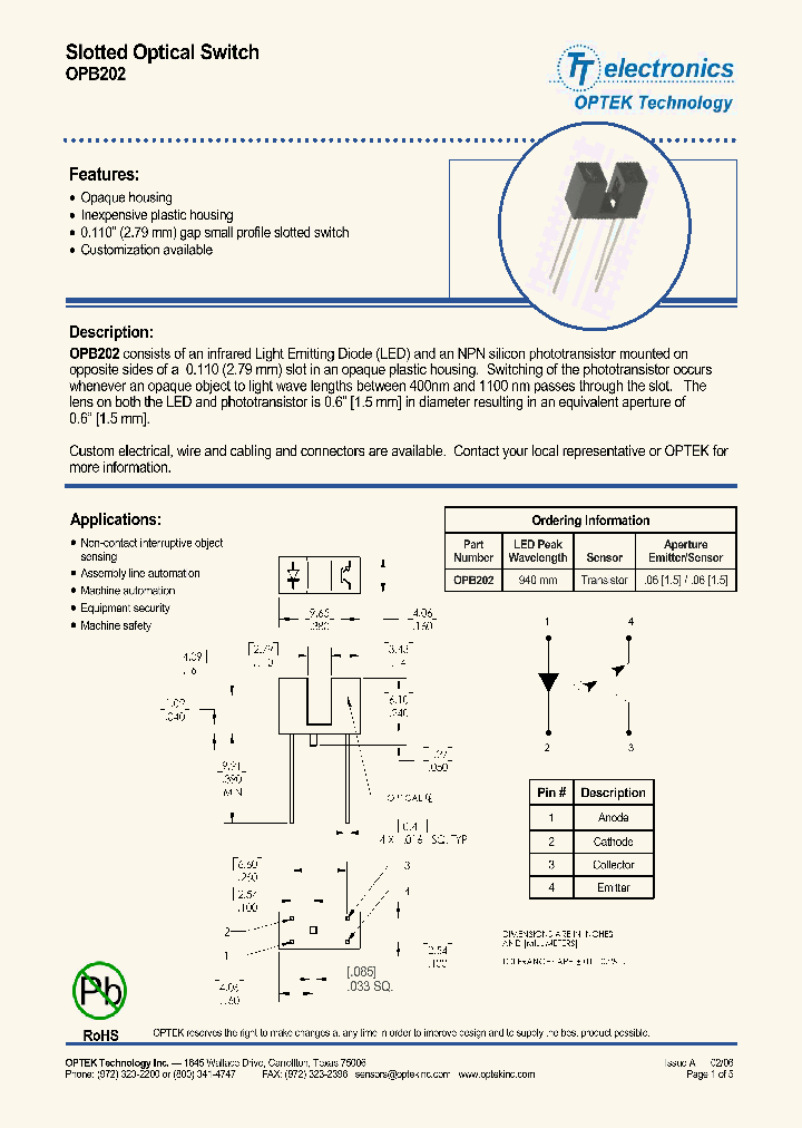 OPB202_588746.PDF Datasheet