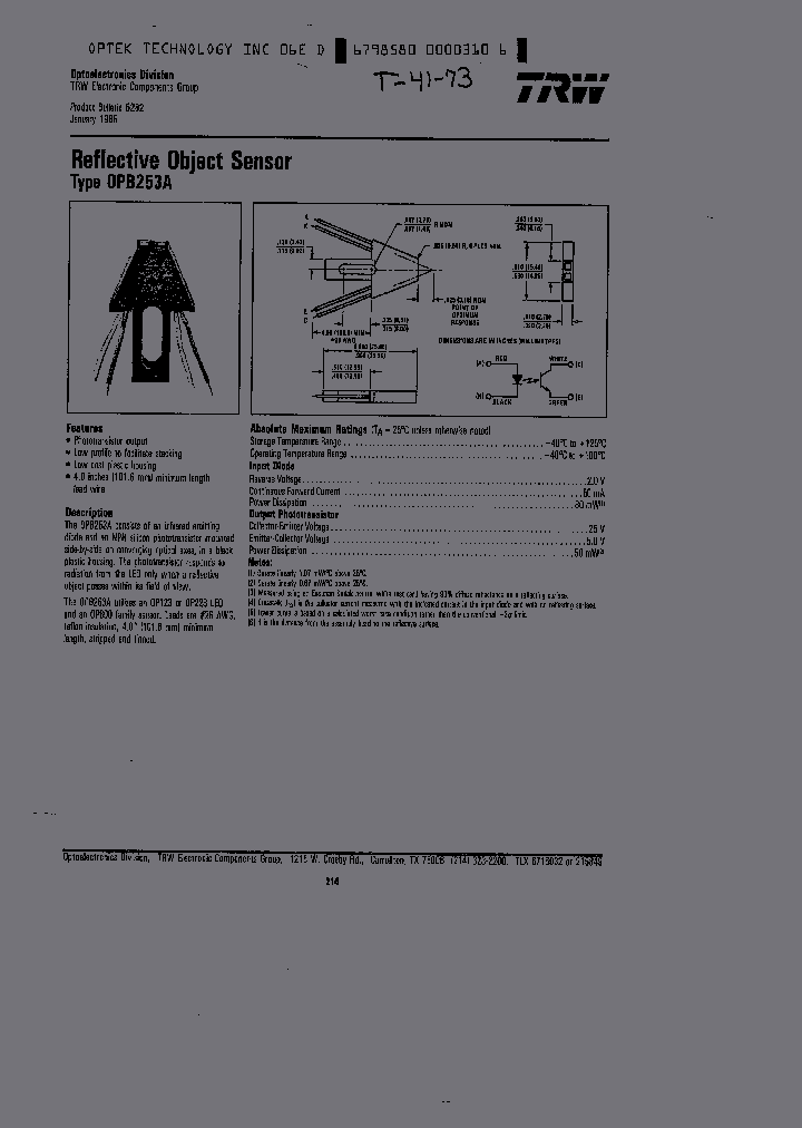 OPB253A_722070.PDF Datasheet