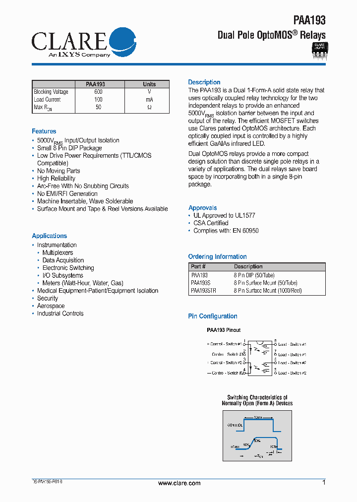 PAA193_634031.PDF Datasheet