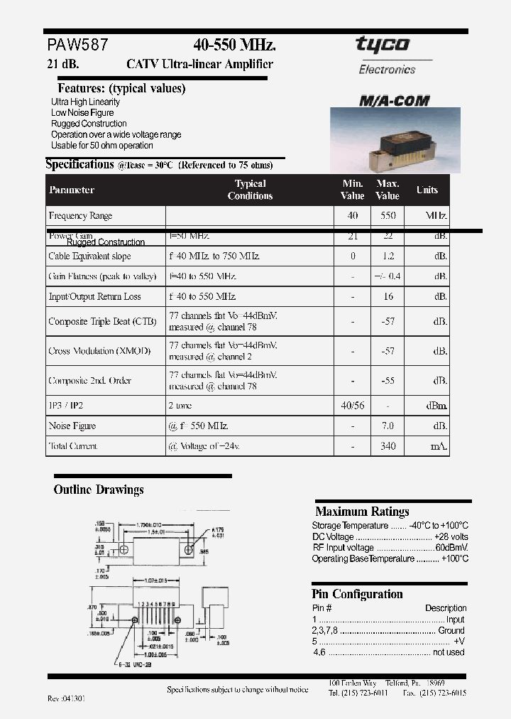 PAW587_766853.PDF Datasheet
