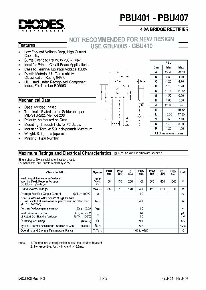 PBU401_62599.PDF Datasheet