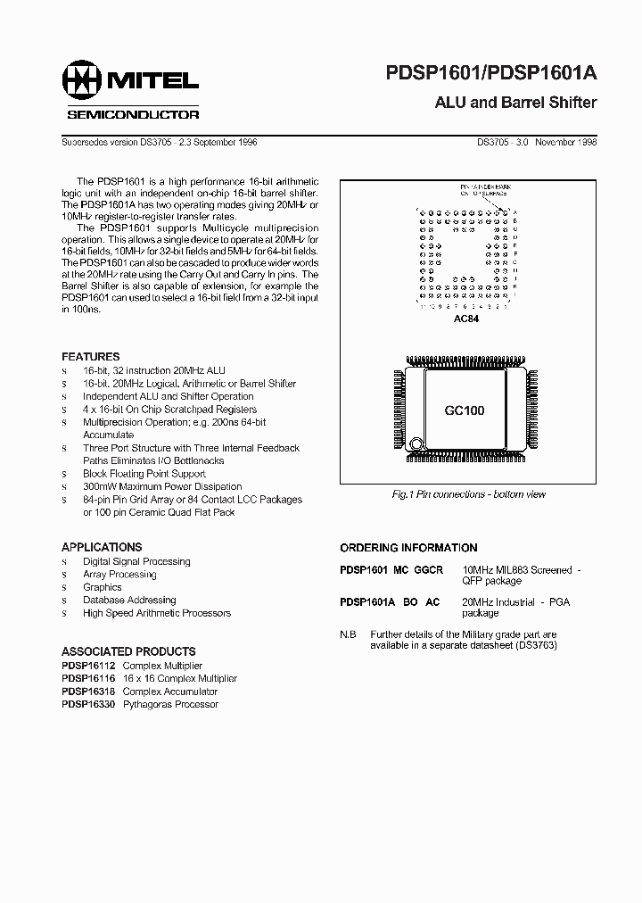 PDSP1601_40699.PDF Datasheet