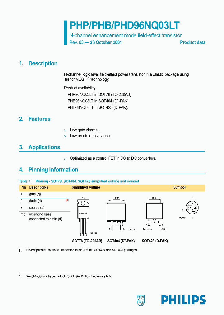 PHP96NQ03LT_764293.PDF Datasheet