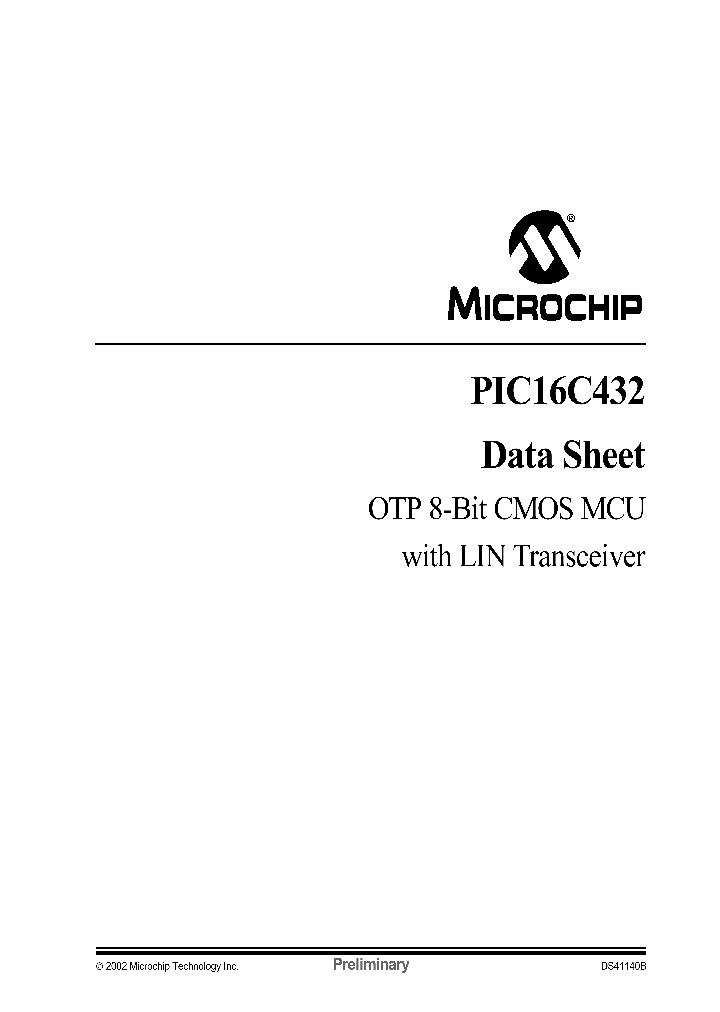 PIC16C432-ESS_664490.PDF Datasheet