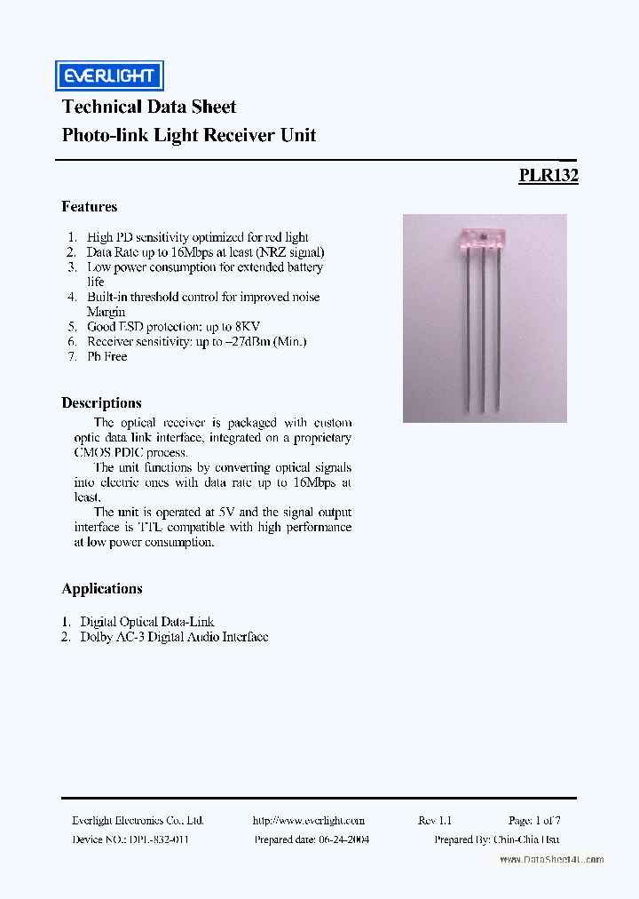 PLR132_779779.PDF Datasheet