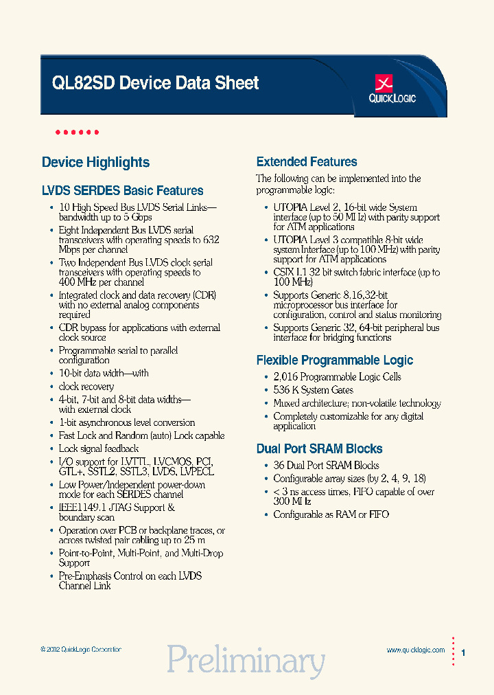 QL82SD_613449.PDF Datasheet
