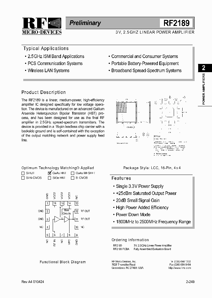 RF2189PCBA_581140.PDF Datasheet