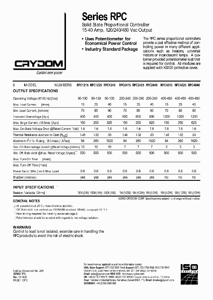 RPC1215_657419.PDF Datasheet