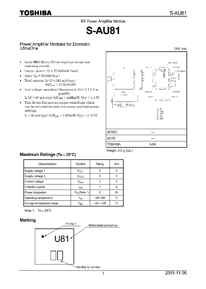 S-AU81_609741.PDF Datasheet