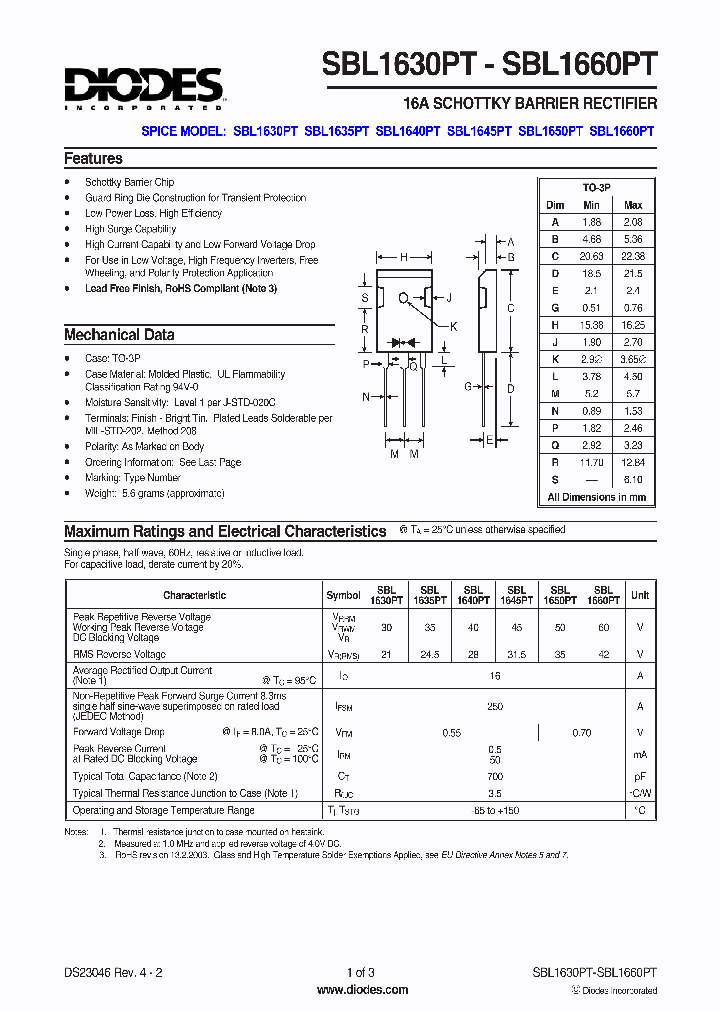 SBL1630PT1_731725.PDF Datasheet