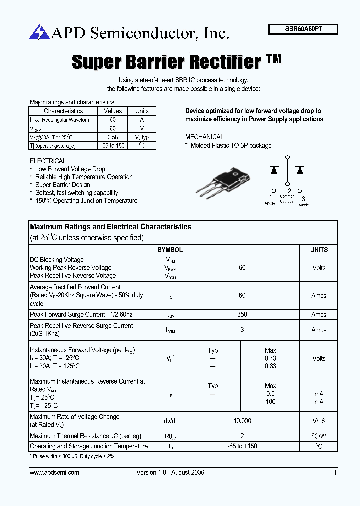 SBR60A60PT_784195.PDF Datasheet
