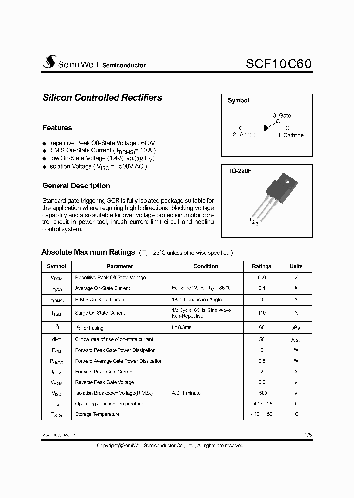 SCF10C60_767783.PDF Datasheet